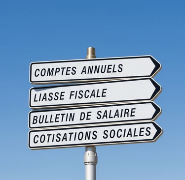 panneaux montrant les différentes obligations légales