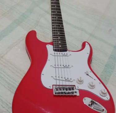 guitarra strato winner vermelha