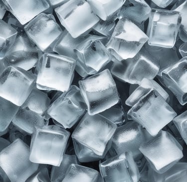 A laboratory setup with a water purification system. The equipment includes a large white reservoir tank and a smaller device with a digital display screen, both labeled with 'Rephile'. There are shelves and power sockets in the background, and various other lab apparatus visible on a counter.