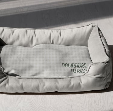 Mockup de cama para mascota