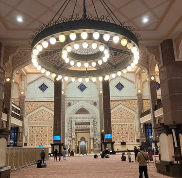 Inside Putra Mosque Putrjaya Malaysia