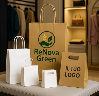 Umweltfreundliche Papiertaschen und personalisierte nachhaltige Verpackungen von ReNova Green 