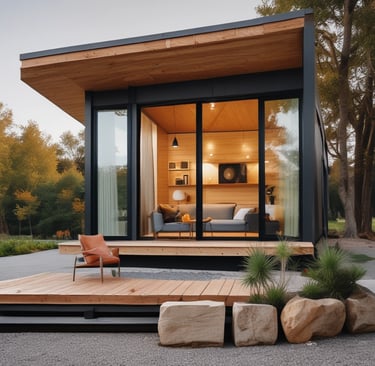 a small model of a house with a roof