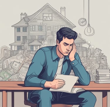 A close-up of a calculator and mortgage documents on a wooden desk, symbolizing financial planning.