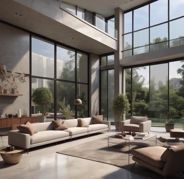 a body of water with a hut in the middle of it