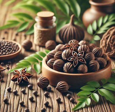 Graine et feuilles de tara naturelles – ingrédient pour hydrater et protéger la peau 