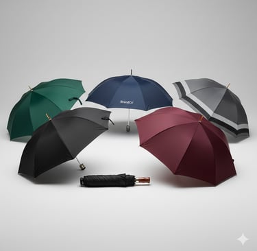 Variasi Model dan Warna Payung