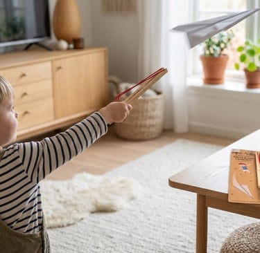 papieren vliegtuig lanceerder