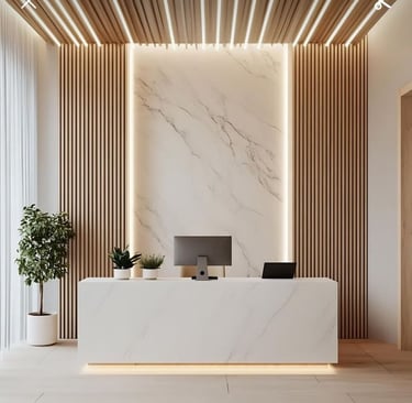 Estetik detaylara sahip ofis tasarımı