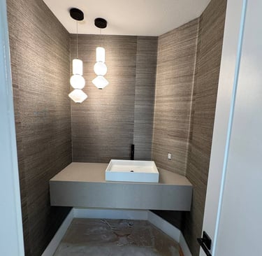 Wallpaper installation project in Chandler, AZ