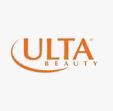 Logo of ULTA BEAUTY, a leading beauty retailer whose standards are met by King Fly.