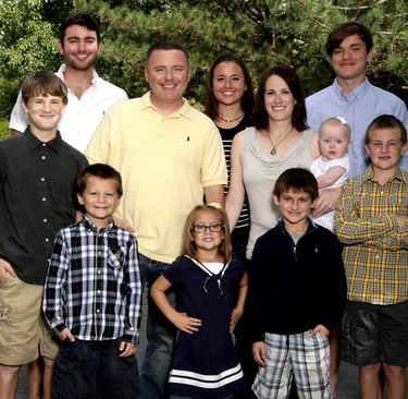 Shawn Kaeser and his family