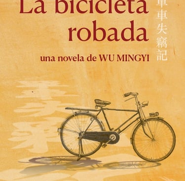 Portada española del libro "La bicicleta robada", de Editorial Más al Este