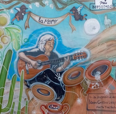 Foto de Un Bello y Colorido Mural Dándole Vida a una Pared.