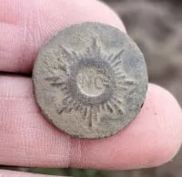 Rare NC sunburst button