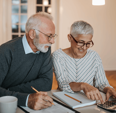 mature couple enjoys learning from FERS Consulting