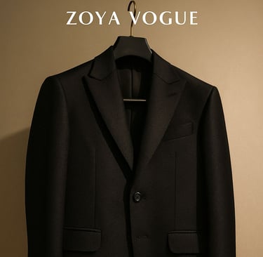 a suit jacket with a suit hanger