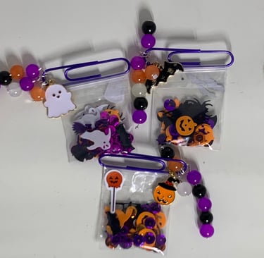 Halloween sequin paper clip