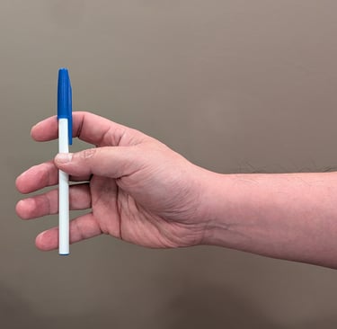 fingers spread apart