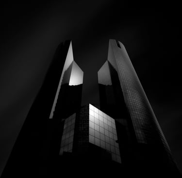 Paysage urbain graphique et architectural par David Keochkerian