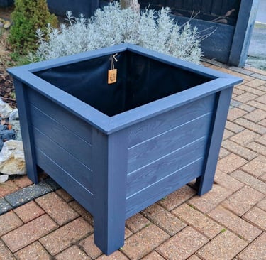 Wooden planter pair of 2 painted handmade  large size 100litre
