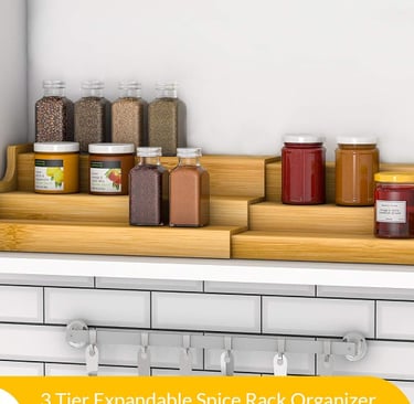 3-Tier Bamboo Organizer | Spice Rack