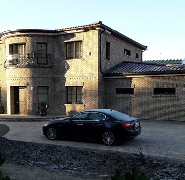 fasadas iš sendintų plytų, klinkerio fasado darbai