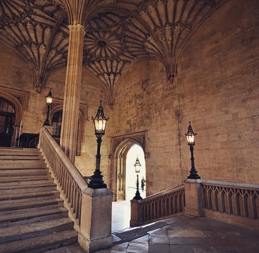 Interieur de Christ Church College à Oxford