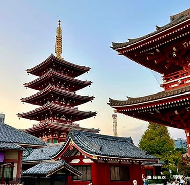 Pagode à 5 étages au temple Sensō-ji