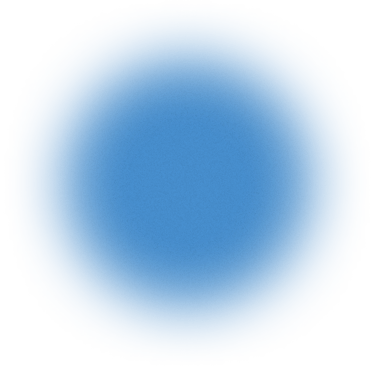 a blue circle with a black background