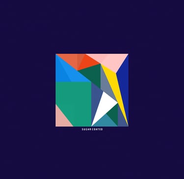 Music artwork for In VideColour's song 'Sugar Coated'. Artwork by Sam Auckland © 2021 Sam Auckland