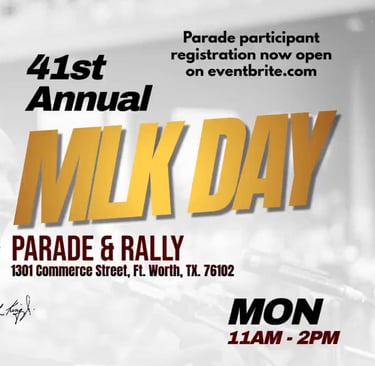 41st Annual MLK DAY Parade & Rally Flyer