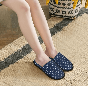  women wearing couple's nautical footwear