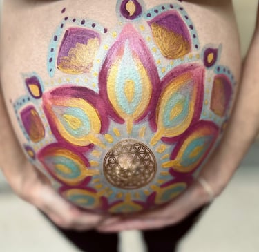 Carmela Martello Bauchmalerei Schwangerschaft kreative erleben Erinnerung