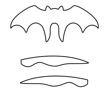 free bat glasses 3d pen template for halloween crafts and parties