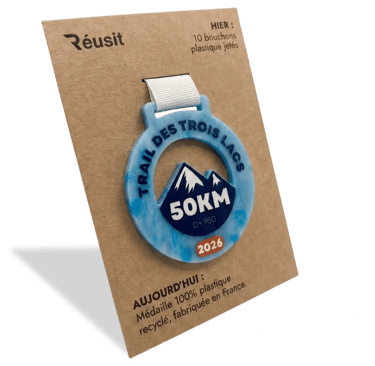 Échantillon médaille de trail finisher