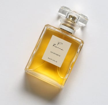 Création de packaging sur mesure pour P'Ranna, parfum unisexe, flacon