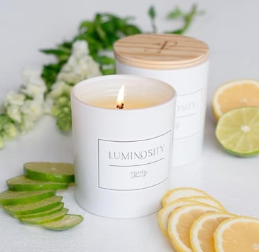 Lullify natural soy and beeswax candle