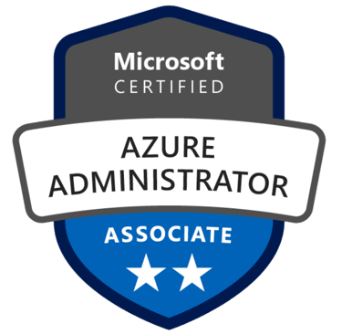AZ-104 Azure Administrator certification badge