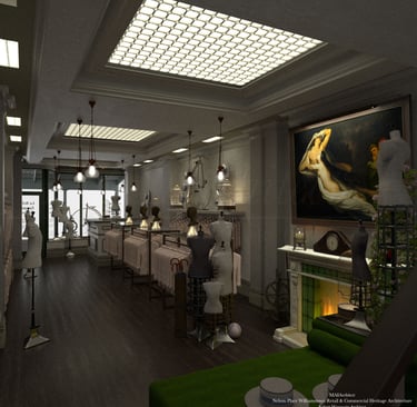 Williamstown Nelson Place Heritage Architecture, Shop Interior 1, MAIArchitects Robert Marcuccio