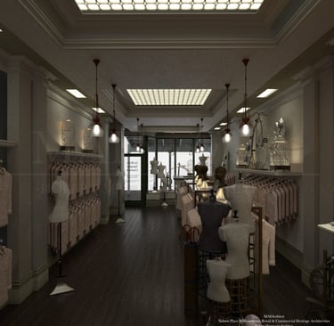 Williamstown Nelson Place Heritage Architecture, Shop Interior 2, MAIArchitects Robert Marcuccio