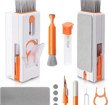 Alyvisun Kit Nettoyage Clavier, 11 en 1 Nettoyeur Claviers PC Multifonctionnel, Keyboard Cleaner Brosse à Outils,