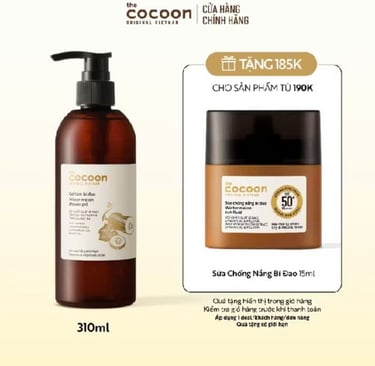 Gel tắm bí đao 310ml Cocon