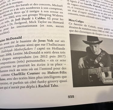 Photo d'une page intérieure de l'encyclopédie ou se trouve Lenine Mc Donald