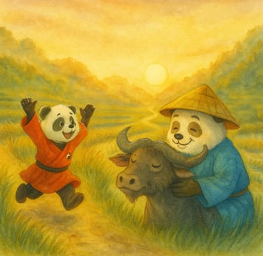 Children's picture book image from The Panda Who Was Worried