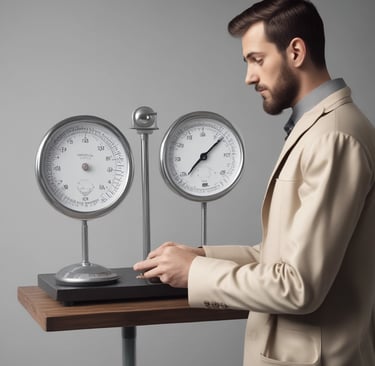 person standing on white digital bathroom scale