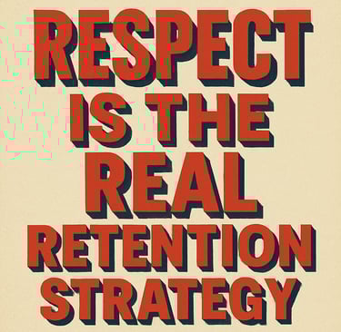 a poster with a quote about respect and respect