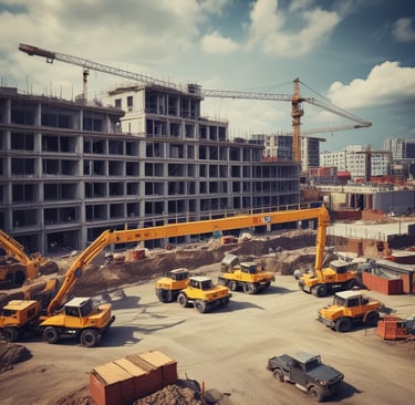 Chantier en plein centre ville