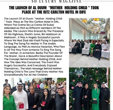 The cover of a magazine featuring a photo of the designer and his jewelry