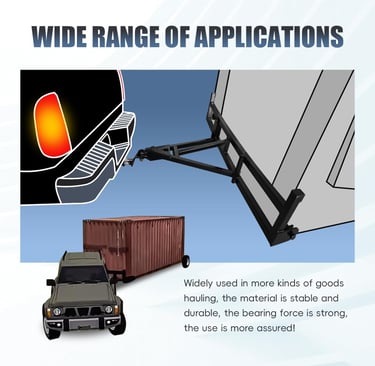 Shipping Container Tow Bar Kit Fits 20' & 40' Containers